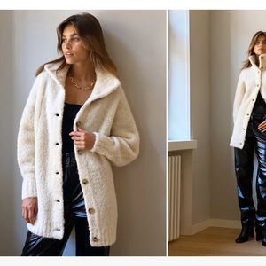 wilfred oversized alpaca cardigan